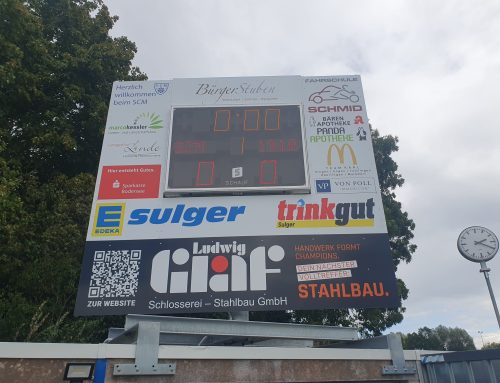Neue Anzeigetafel in Betrieb